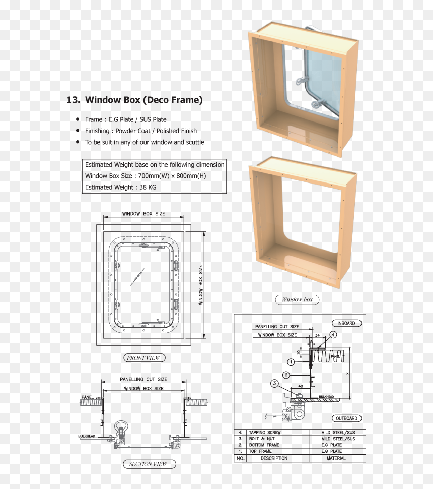 Cabinetry, HD Png Download - window box png