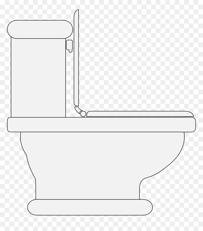 Toilet Seat Open Svg Clip Arts - Toilet Clip Art, HD Png Download - toilet clipart png