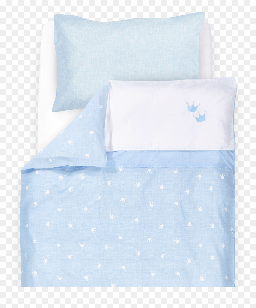 Bedcover Crown Blue - Throw Pillow, HD Png Download - blue crown png