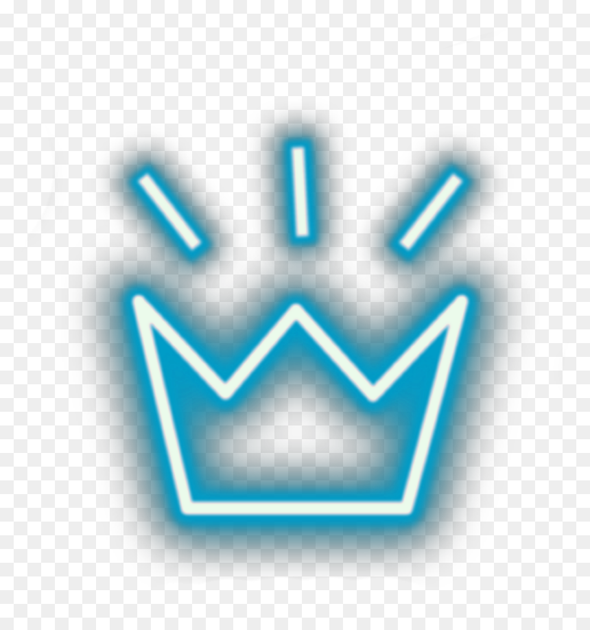 Transparent Neon Crown Png , Png Download - Neon Crown Png, Png Download - blue crown png