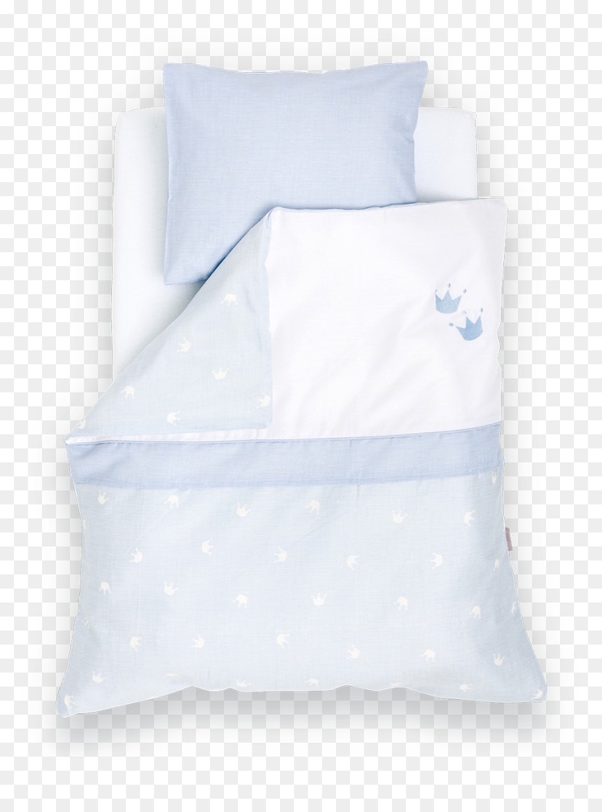 Bedcover Crown Blue - Bed Sheet, HD Png Download - blue crown png