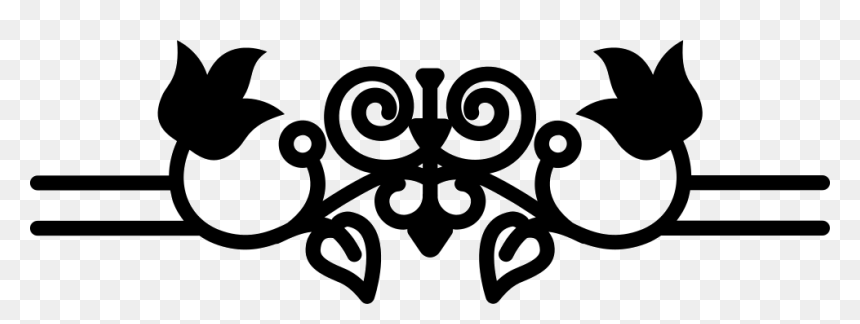 Floral Vines With Leaves And Borders - Free Icons Floral, HD Png Download - flower border black and white png