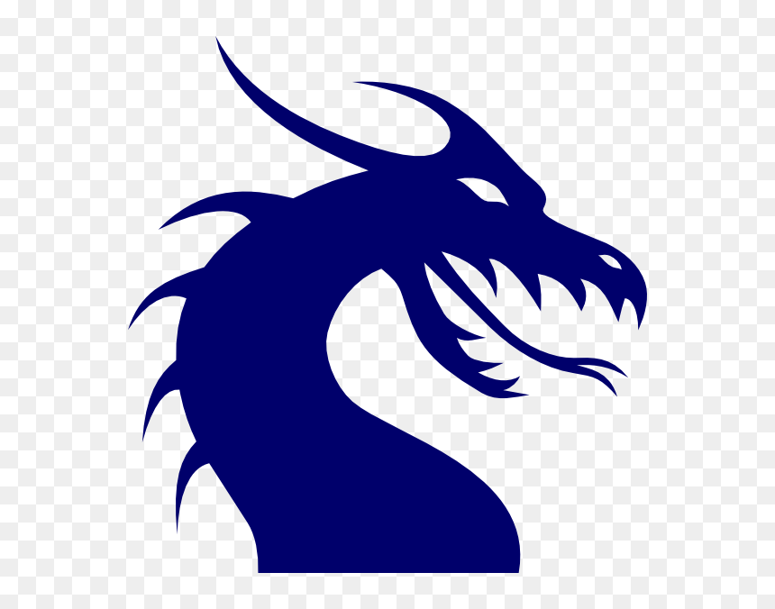 Blue Dragon Head Svg Clip Arts - Blue Dragon Head Png, Transparent Png - asian dragon png