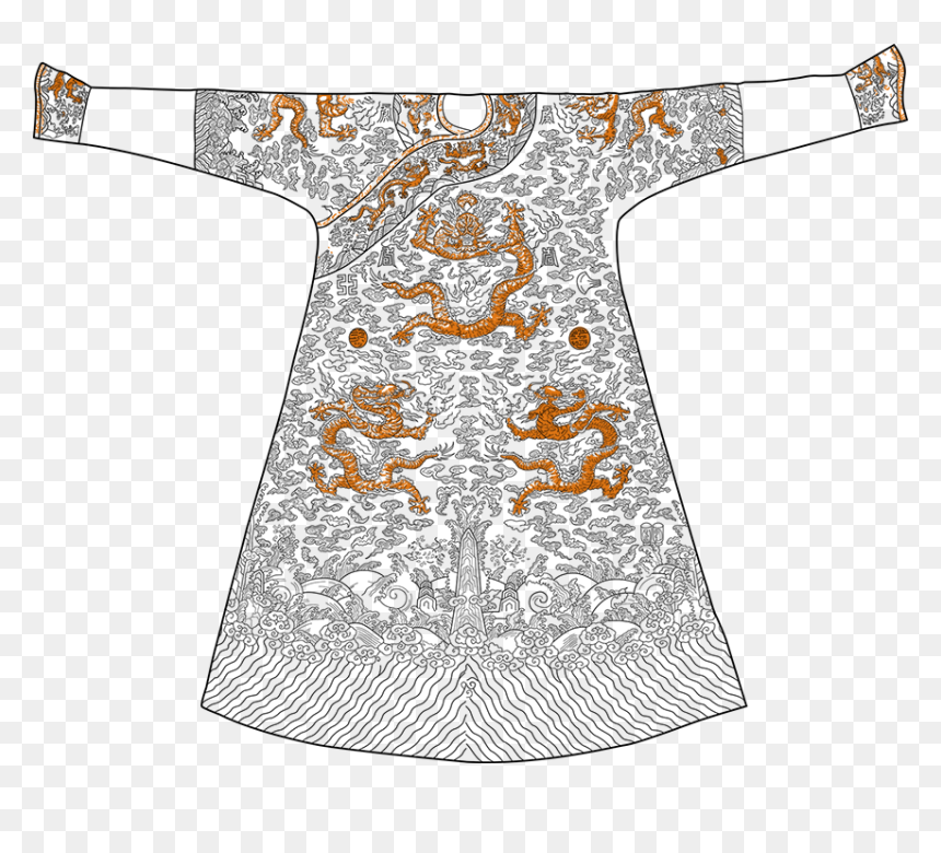 Chinese Imperial Robe Designs, HD Png Download - asian dragon png