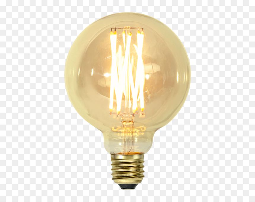 E27 Vintage Gold 95mm Led 3,7w - Light Bulb Vintage Png, Transparent Png - christmas light bulb png