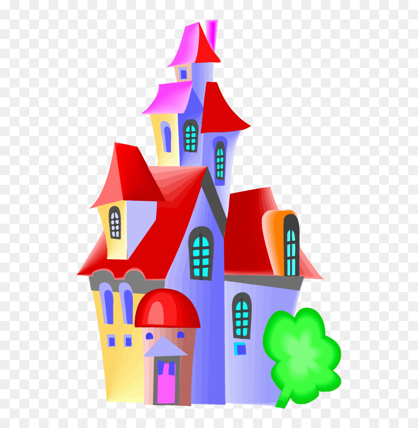 Fairytale Castle - Castillos Animados De Colores, HD Png Download - fairytale png