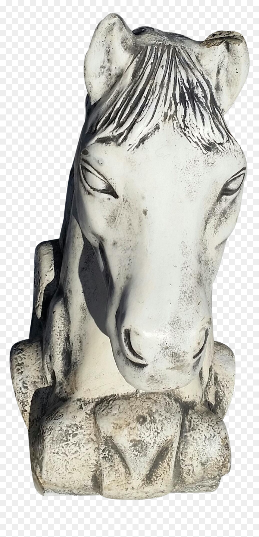 Drawing Horse Statue - Statue, HD Png Download - statue head png
