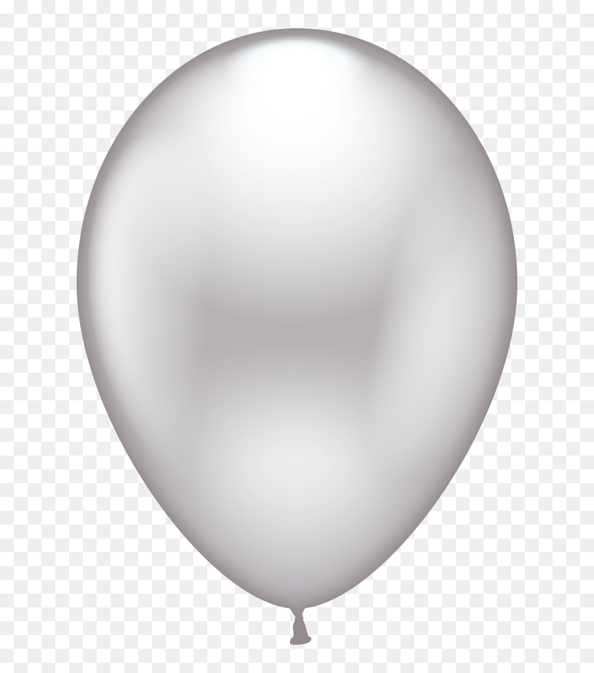 Metallic White Balloons, HD Png Download - black balloons png