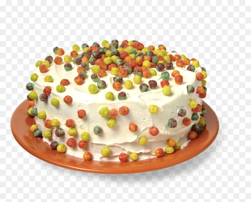 Cake - Fruit Cake, HD Png Download - fruity pebbles png