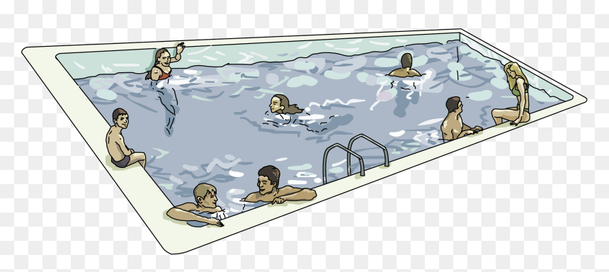 Swimming Pool Clipart Kid - Swimming Pool Clipart, HD Png Download - swimming clipart png