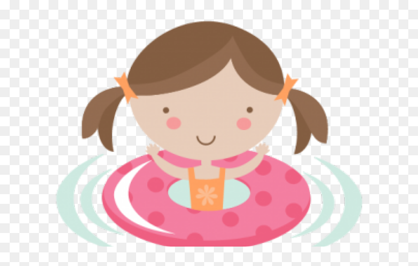 Pool Clipart Girl - Little Girl Swimming Clipart, HD Png Download - swimming clipart png