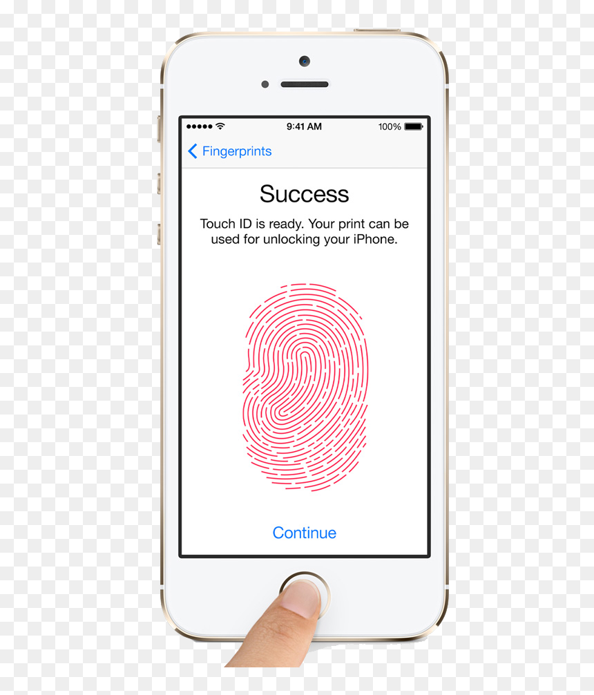 About Touch Id Fingerprint Sensor Security On The Iphone - Apple Touch Id Fingerprint, HD Png Download - fingerprints png