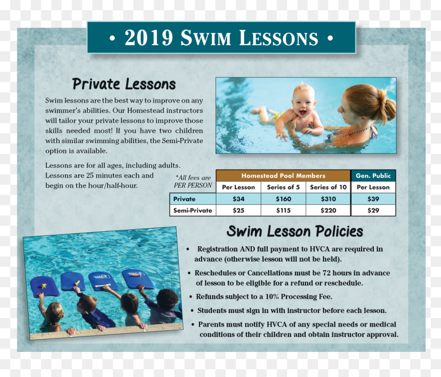 Swim Lessons Page - Vacation, HD Png Download - person swimming png