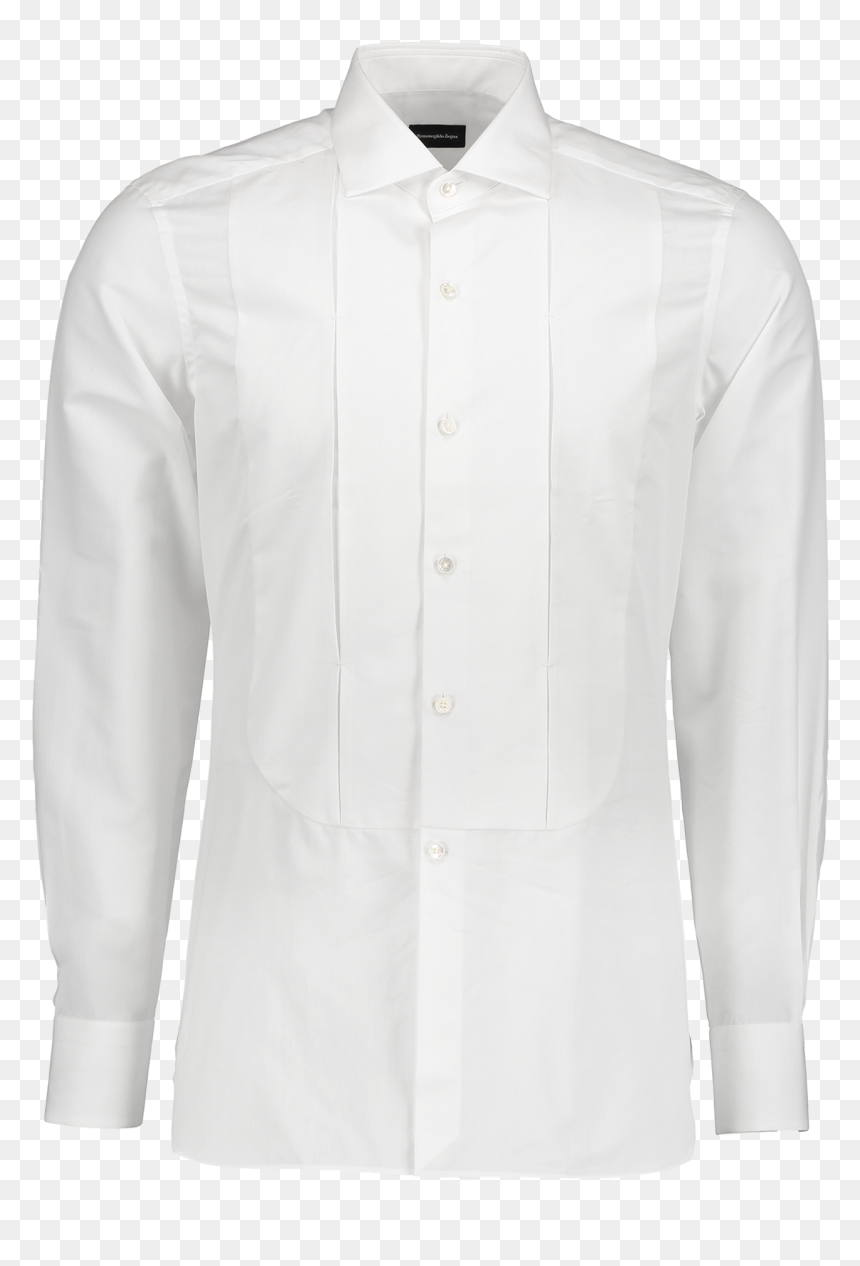Long Sleeve Formal Shirt Pleat White, HD Png Download - long sleeve shirt png