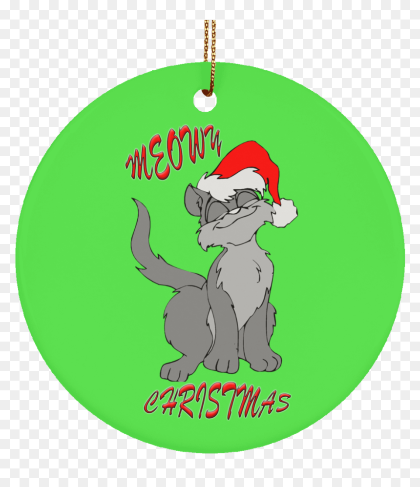 Meowy Christmas Ornament - Christmas Ornament, HD Png Download - holiday ornaments png