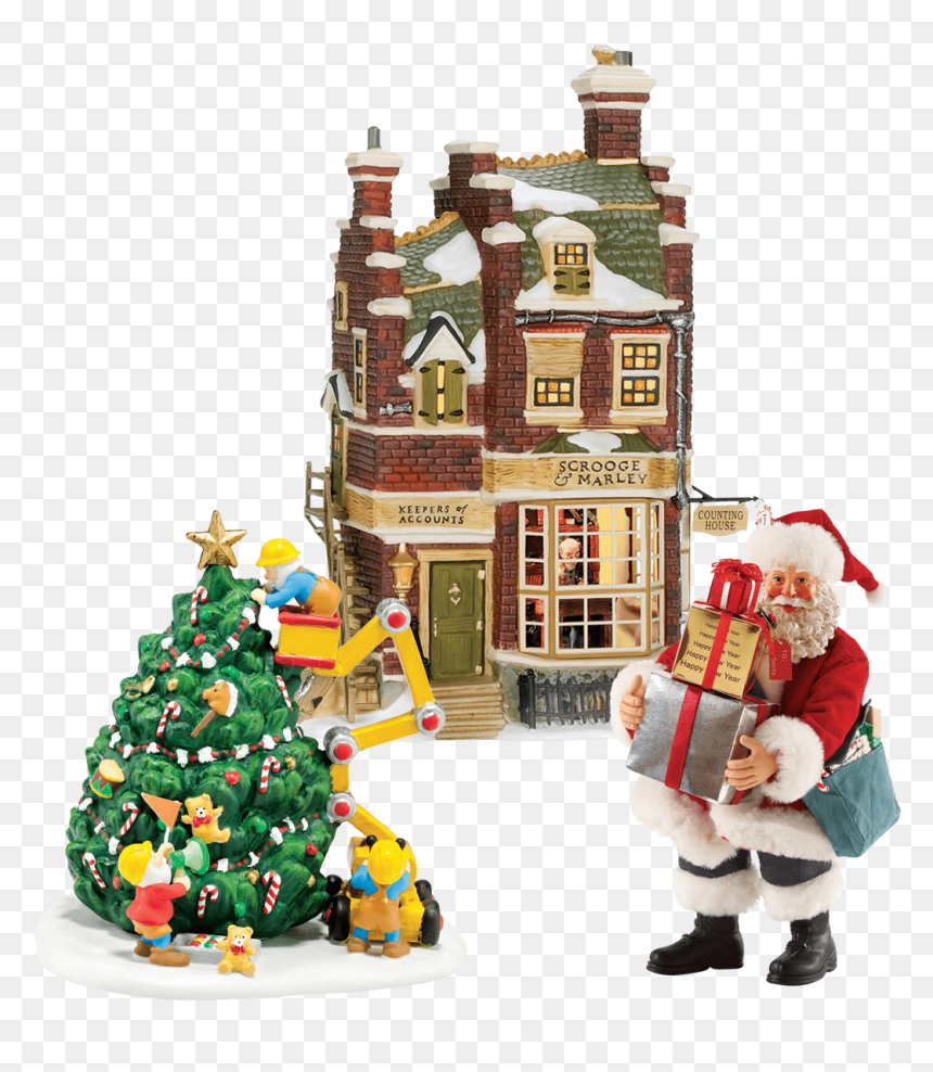 Transparent Christmas Greenery Png - Department 56 Christmas Carol, Png Download - holiday ornaments png