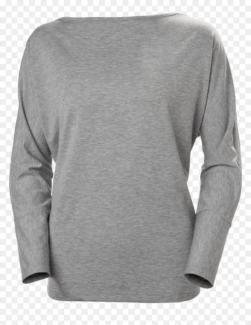 Helly Hansen Women"s Thalia Long Sleeve Shirt-grey - Helly Hansen Chandail Col Bateau, HD Png Download - long sleeve shirt png