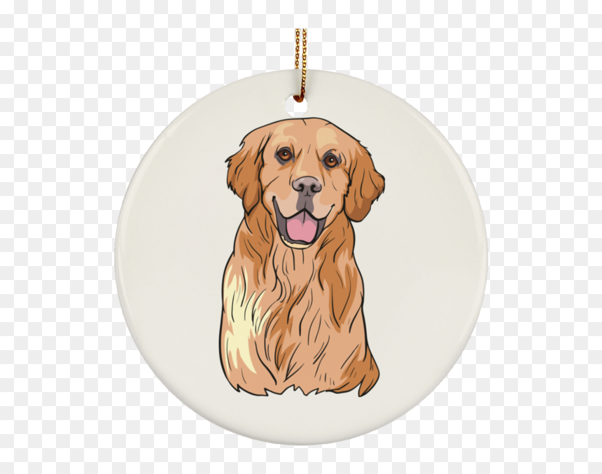 Golden Retriever Sticker, HD Png Download - holiday ornaments png