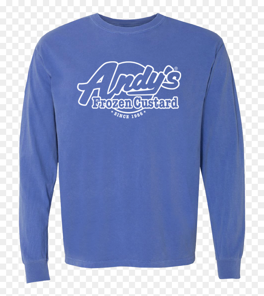 Flo Blue Front - Long-sleeved T-shirt, HD Png Download - long sleeve shirt png