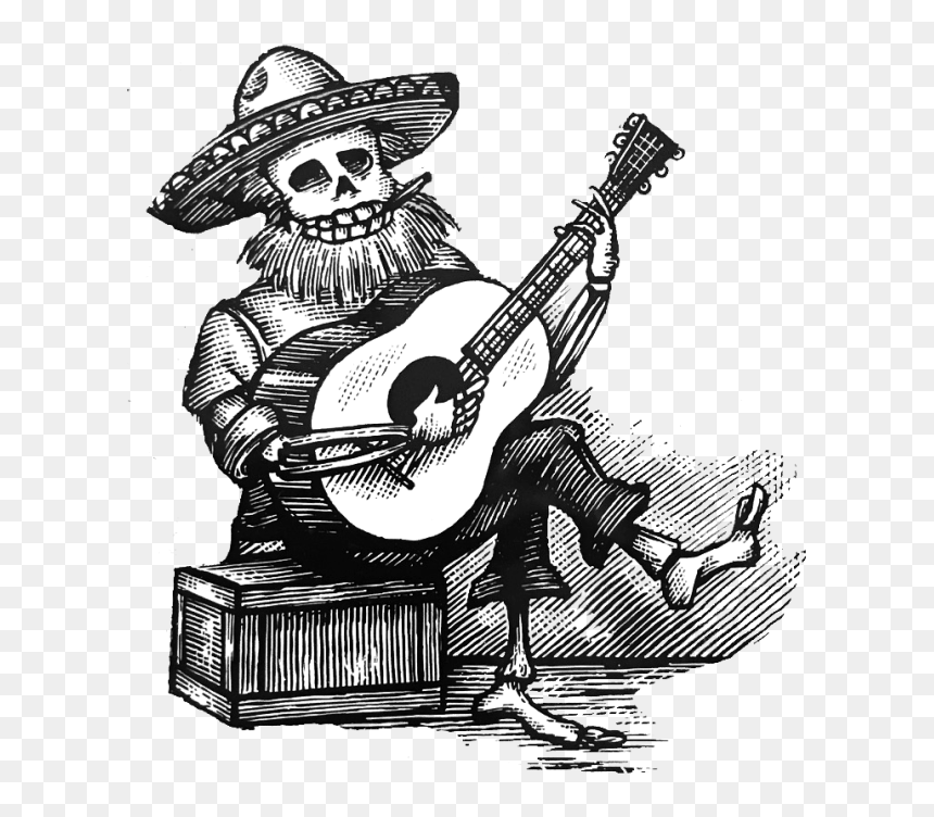 Natchez, Mississippi Mexican Cuisine - Pedros Tacos Y Tequilas Bar, HD Png Download - cartoon guitar png