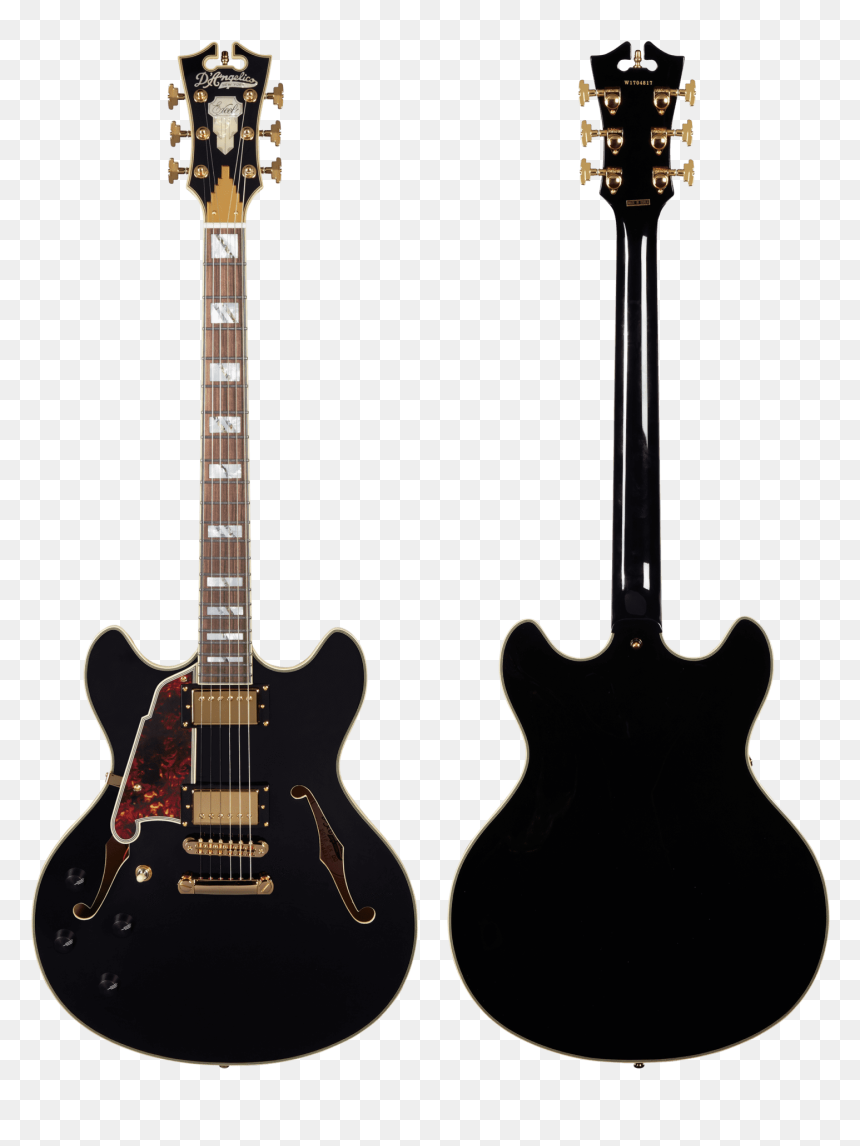 D Angelico Guitars Left Handed, HD Png Download - guitarras png