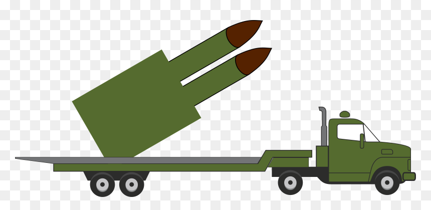 Missile Truck Clip Arts - Soldier Truck Png, Transparent Png - nuclear missile png