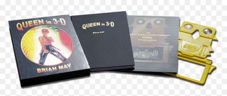 Transparent 3d Book Png - Queen In 3d Brian May, Png Download - 3d book png