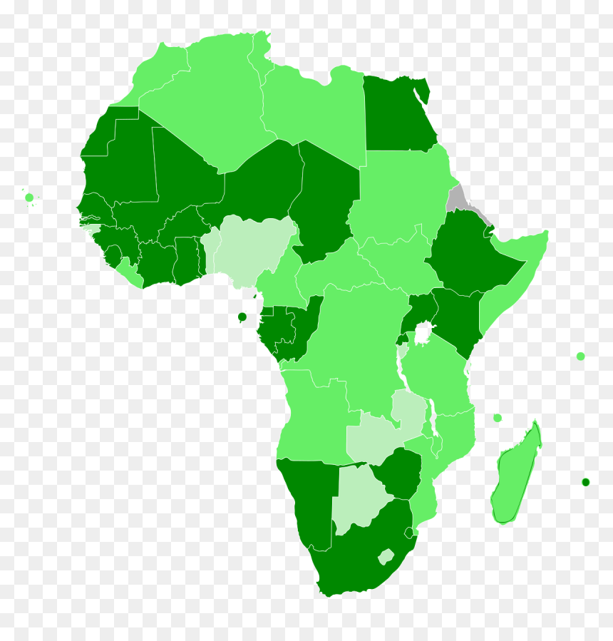 African Continental Free Trade Area, HD Png Download - map of africa png