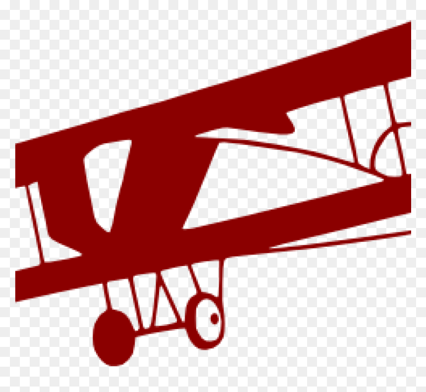 Airplane Clipart Red - Old Plane Clipart, HD Png Download - png airplane