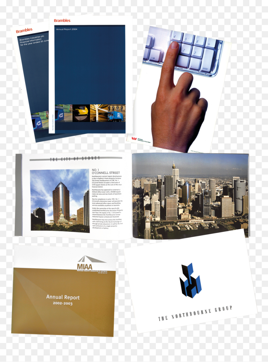 Tony Gordon Printcounsel Brochures Annual Reports Inter - Skyscraper, HD Png Download - brochures png
