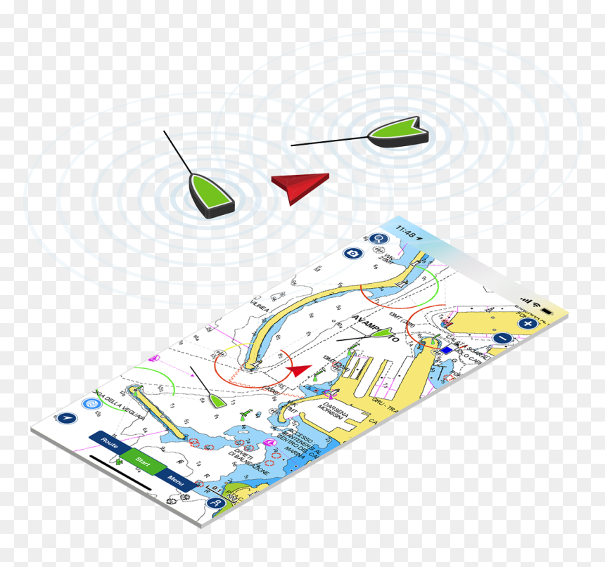 Navionics Ais, HD Png Download - peta indonesia png
