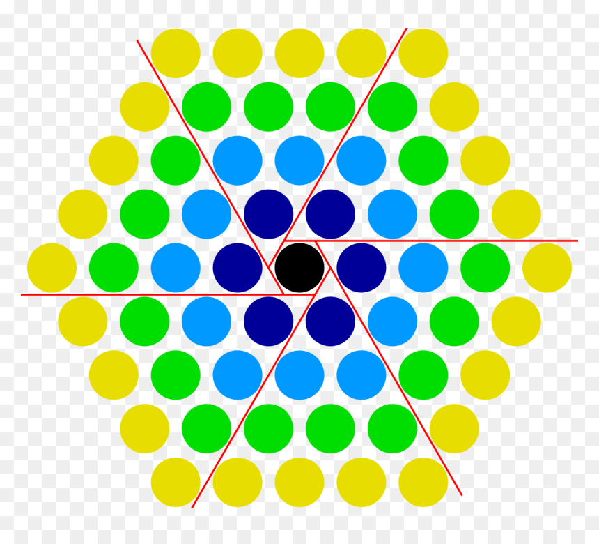 Centered Hexagonal Number Wikipedia - Virginia Tech Silhouette, HD Png Download - hexagons png