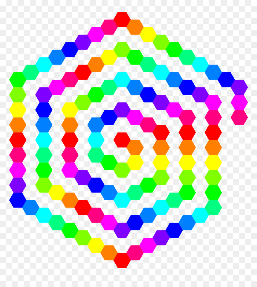 120 Hexagon Spiral Clip Arts - C4 Ventures Logo, HD Png Download - hexagons png
