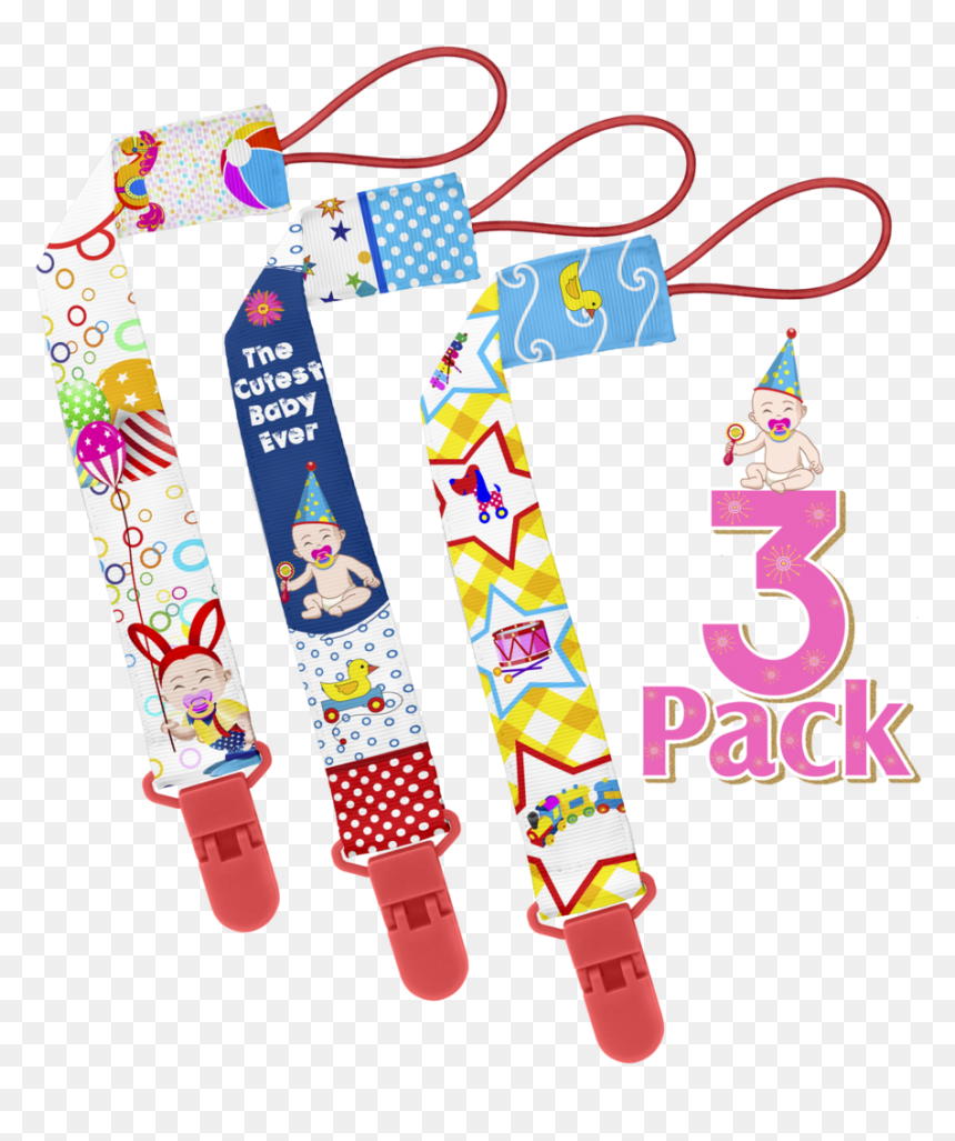 Kiddos Art Pacifier Clip, HD Png Download - baby pacifier png