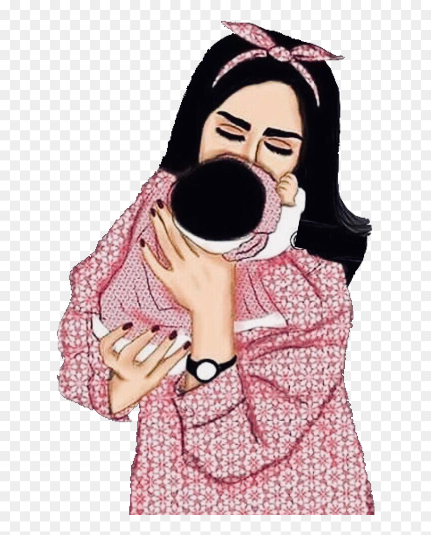 Girly_m Mom And Bb, HD Png Download - mother and child png