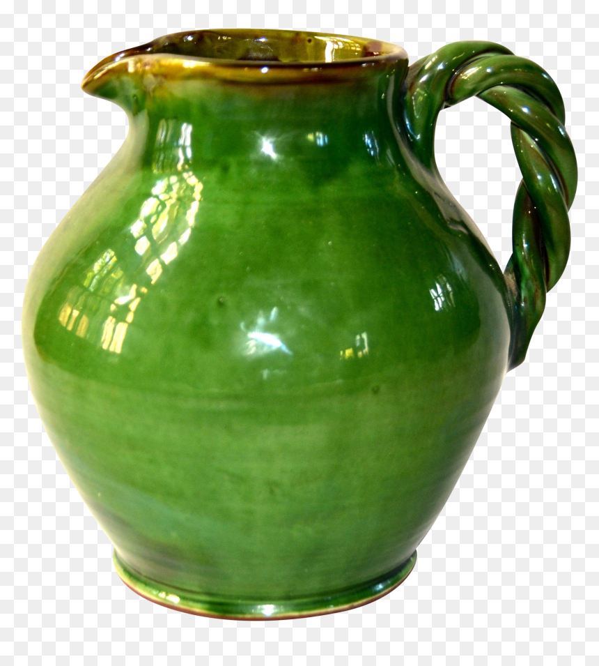 Antique Italian Green Water Pitcher - Jug, HD Png Download - pitcher png