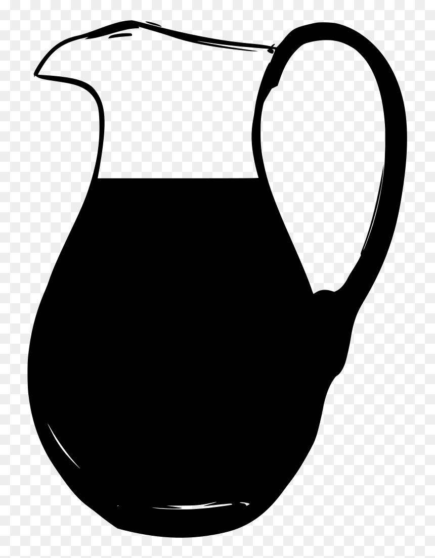 Water Jar Drawing, HD Png Download - pitcher png