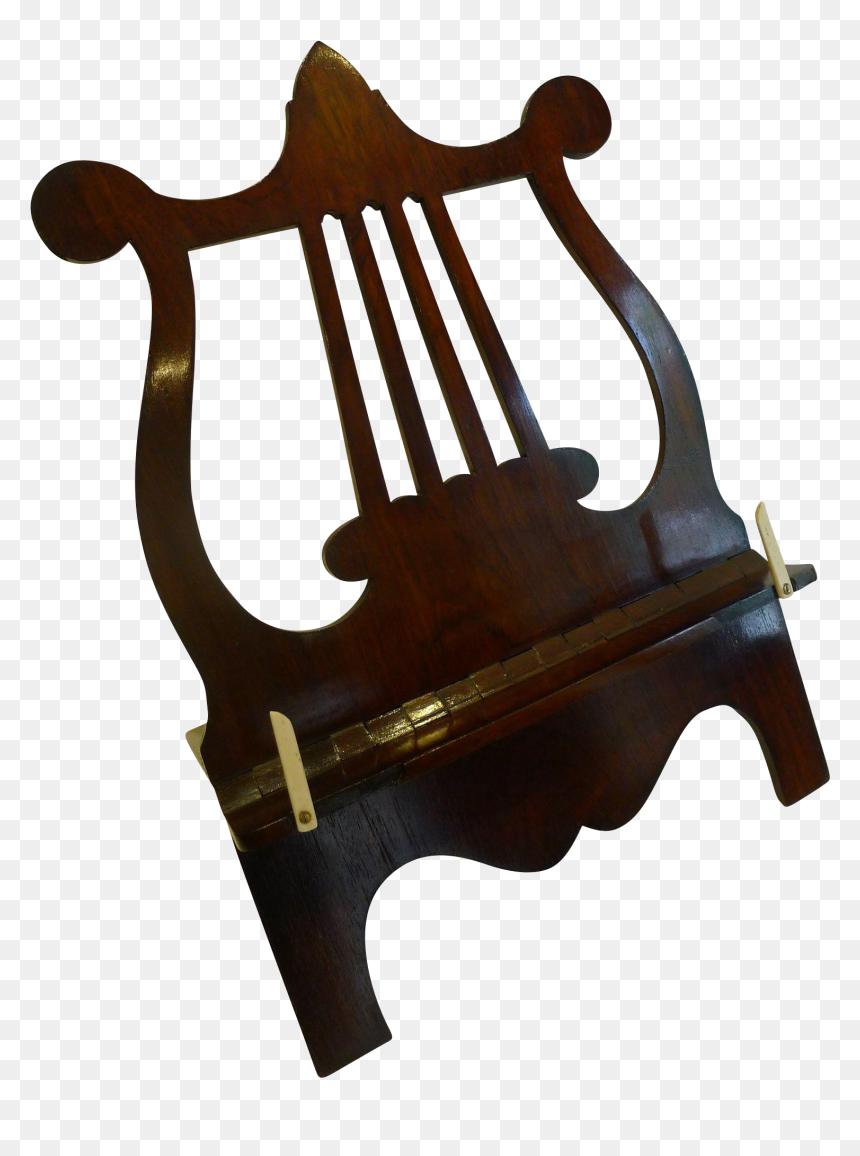 Fine English Regency Lyre Book Or Music Stand / Lectern - Wood, HD Png Download - lyre png