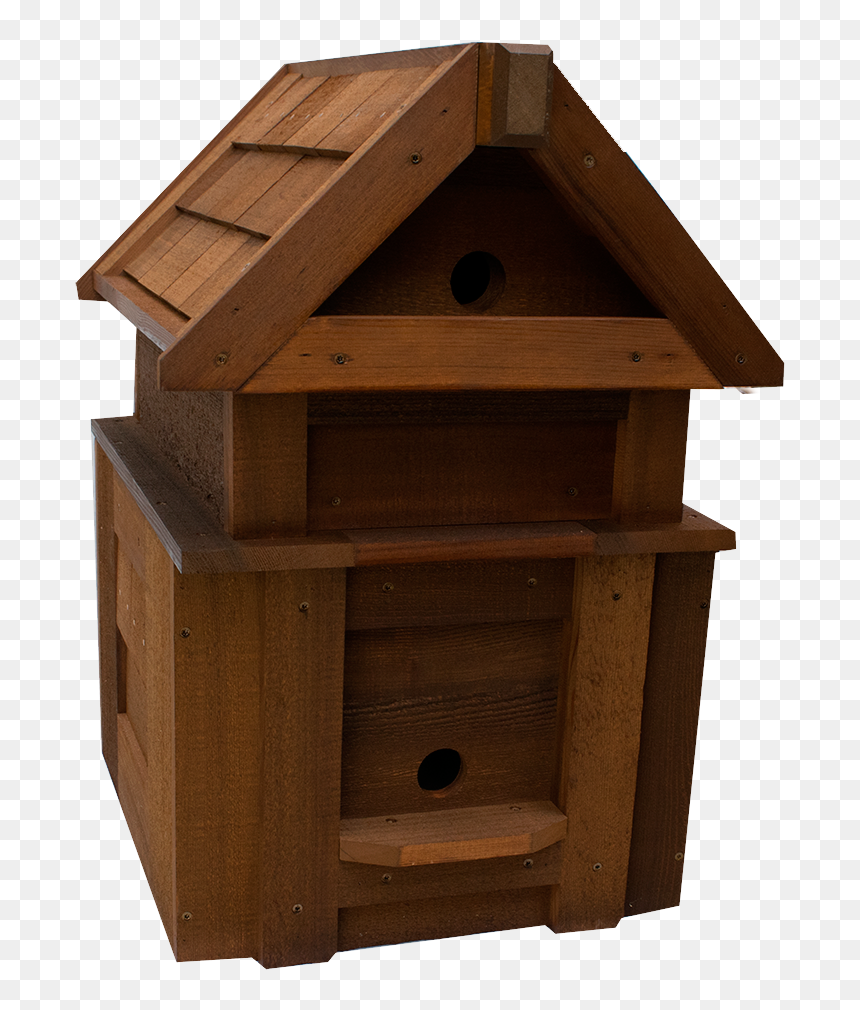 Larger Red Cedar Birdhouse - Wood, HD Png Download - birdhouse png
