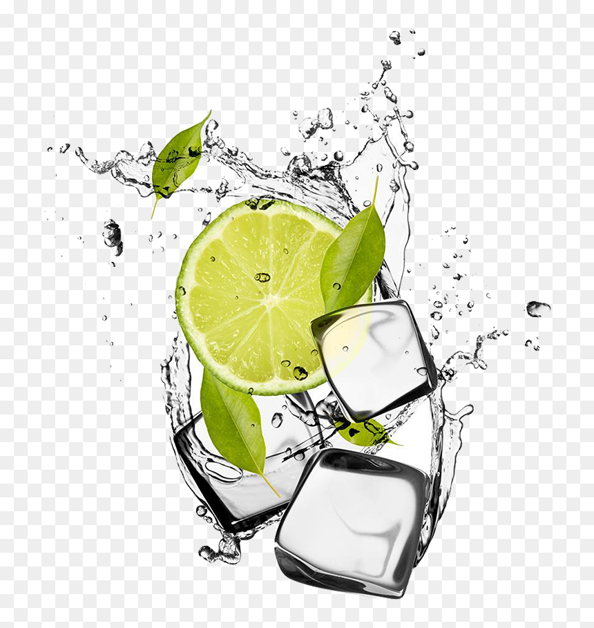 Transparent Mango Clipart - Ice Cubes With Lemon, HD Png Download - ice effect png