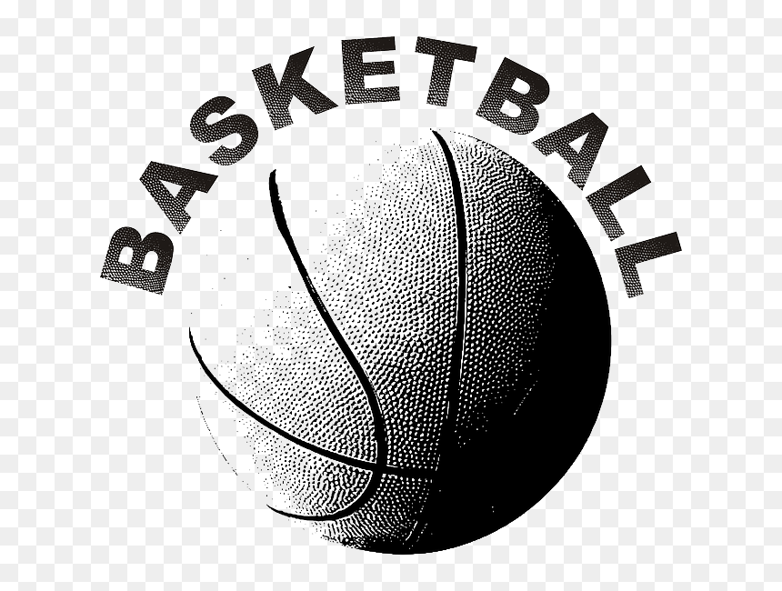 Transparent Basketball Clipart - Black And White Pictures Of Basketballs, HD Png Download - basketball clip art png
