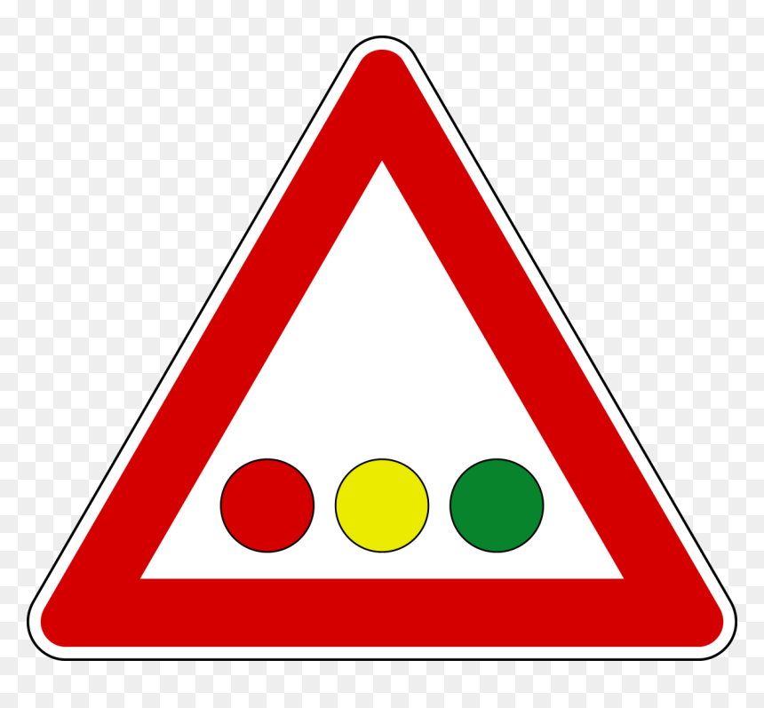 Warning Signs In Italy, HD Png Download - semaforo png