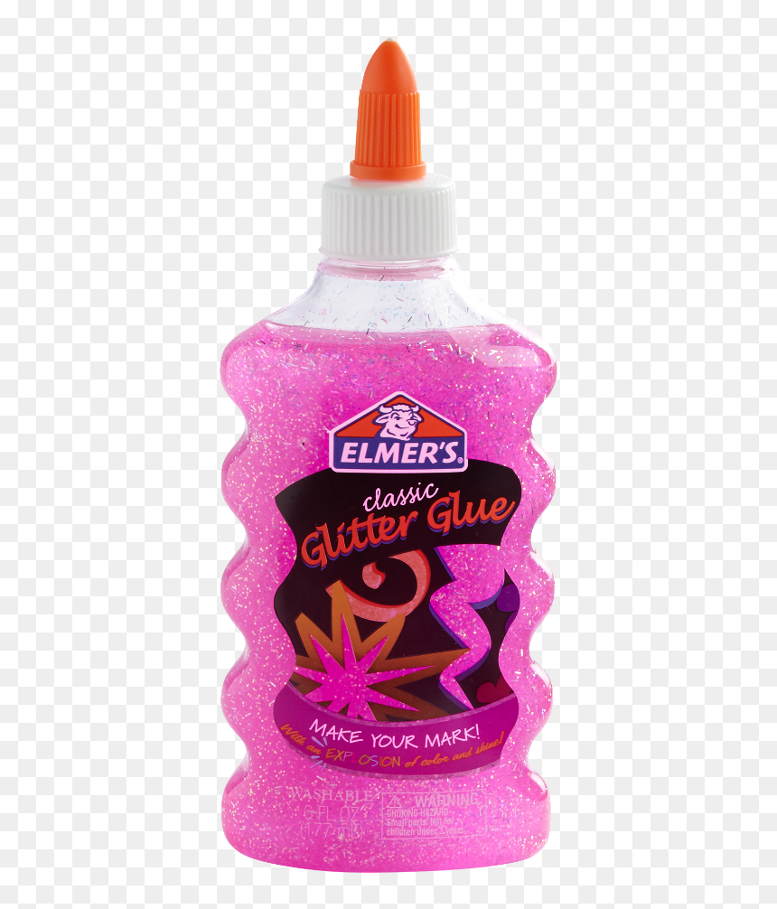Transparent Glue Bottle Png - Elmer's Glitter Glue Red, Png Download - elmer's glue png