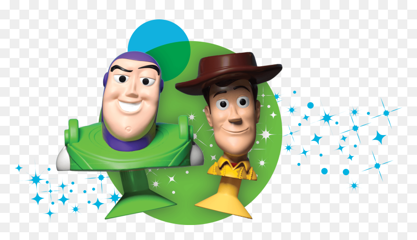 Transparent Buzz And Woody Png - Cartoon, Png Download - buzz lightyear flying png