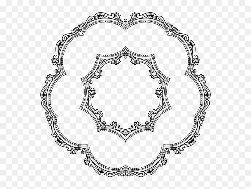 Vintage Frame Vector Silhouette, HD Png Download - vintage picture frame png