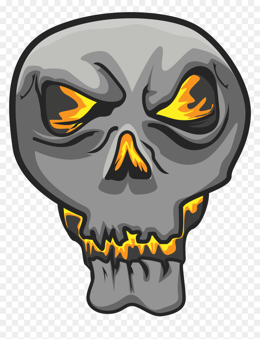 Halloween, HD Png Download - halloween skull png