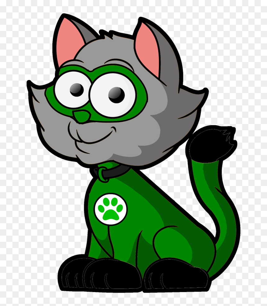 Free Cartoon Cat Png, Transparent Png - gamer girl png