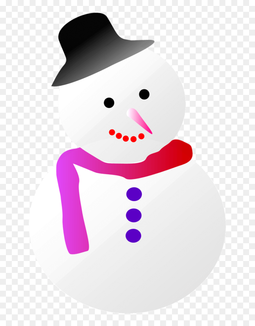 Snowman Stencil Illustration New Year Hat - Snowman, HD Png Download - happy new year hat png