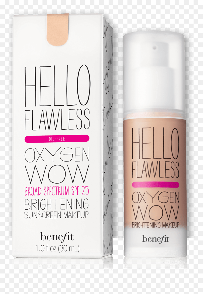 Hello Flawless Oxygen Wow Liquid Oil-free Foundation - Hello Flawless Oxygen Wow, HD Png Download - wow face png