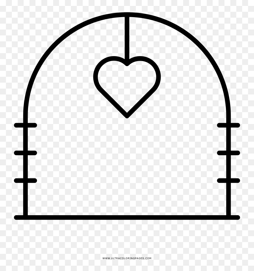 Wedding Arch Coloring Page, HD Png Download - wedding arch png